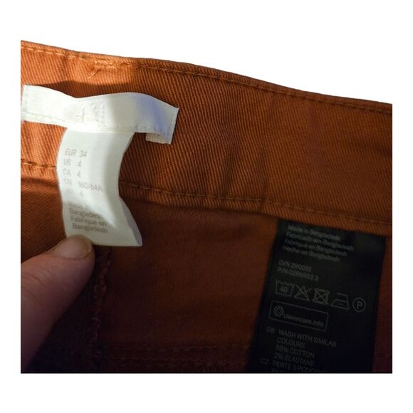 H&M Size 4 Orange Shorts - Picture 5 of 8